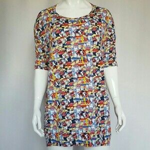 NEW LuLaRoe Irma Disney Mickey Tunic Top